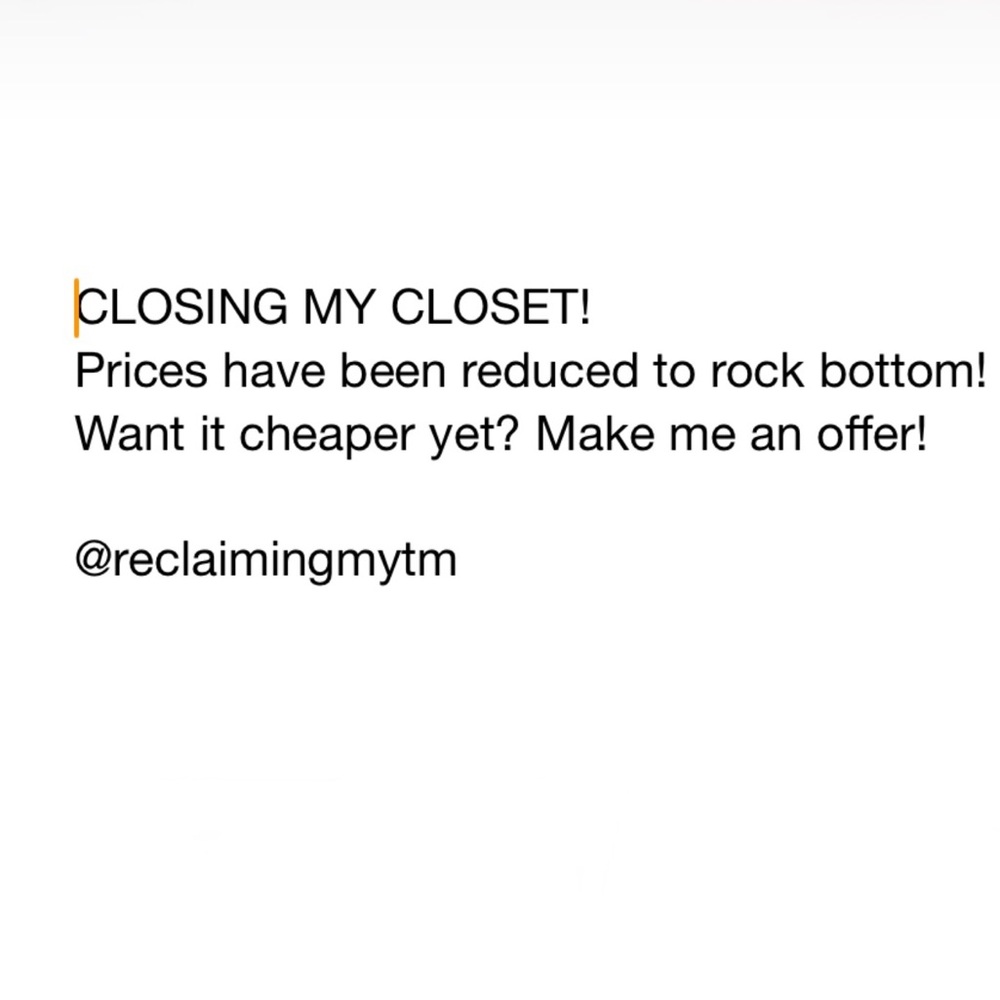 Everything must go!